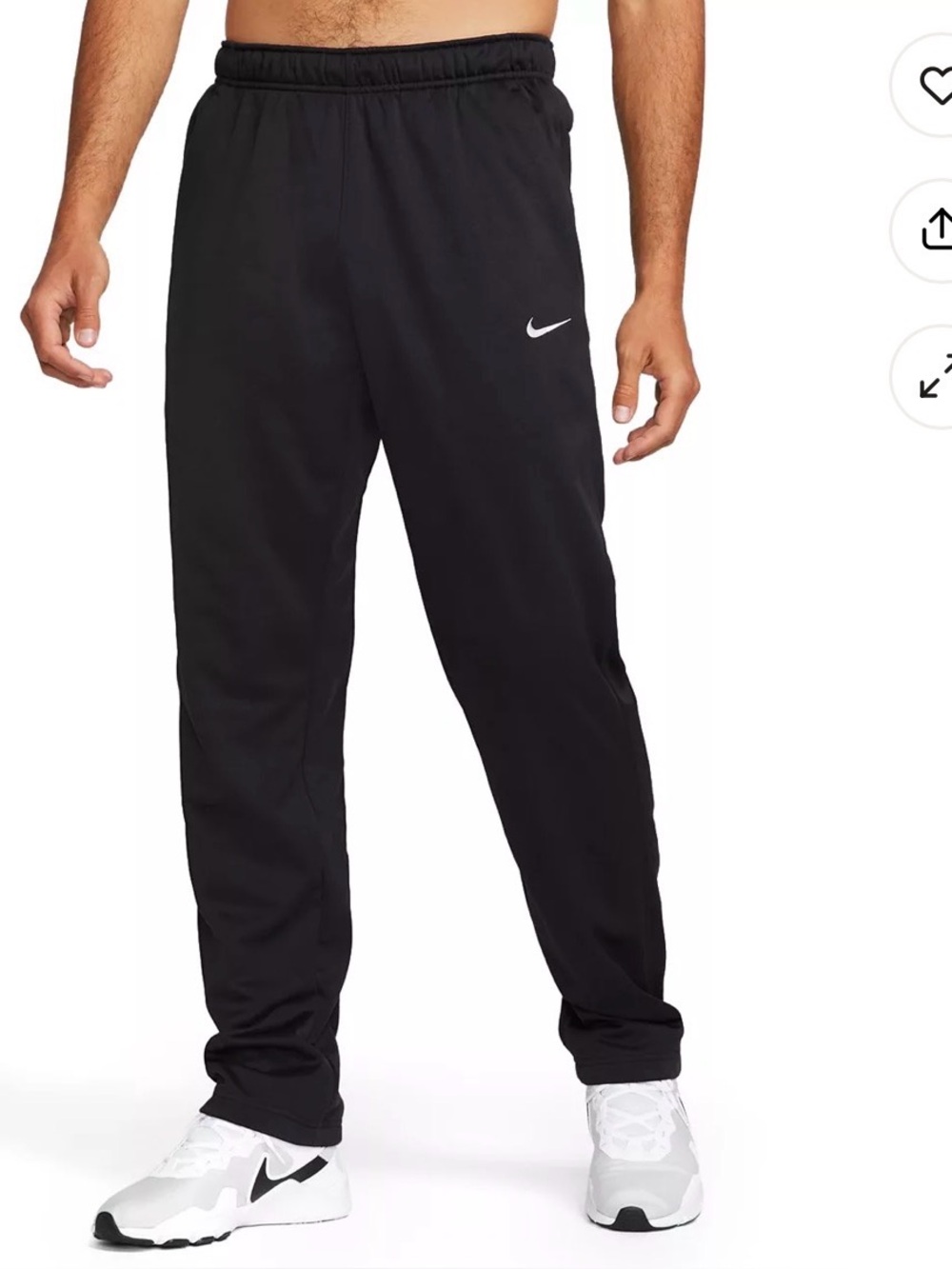 NIKE Therma Fit Black Athletic Training Pants 932253-010 Mens M Tall